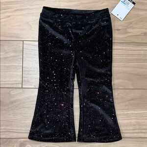 Sparkling Glitter Bell Bottom Girl Pants
